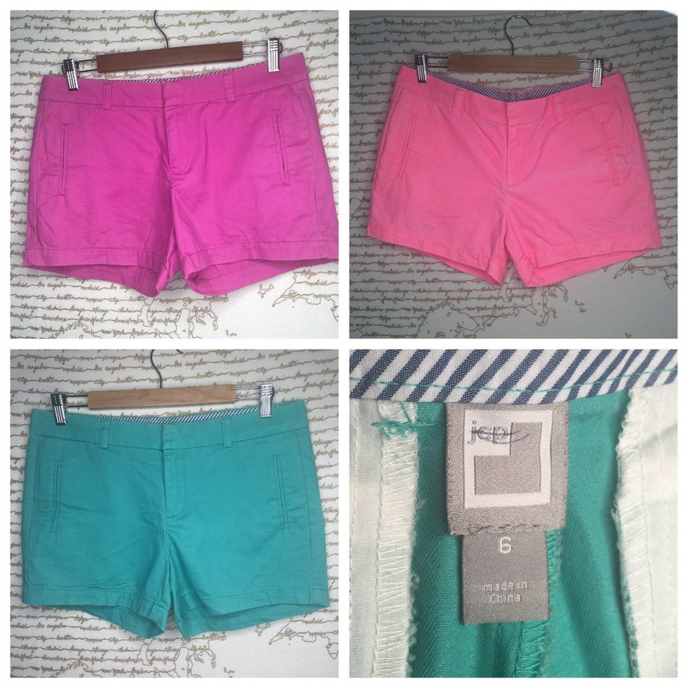 JCPenney Size 6 Brightly Colored Shorts Bundle of 3
